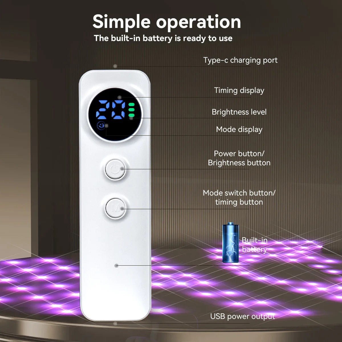 Hello Face Rechargeable Red Light Therapy Mask for Face & Neck Infrared LED Mask Skincare Device for Glowing Skin