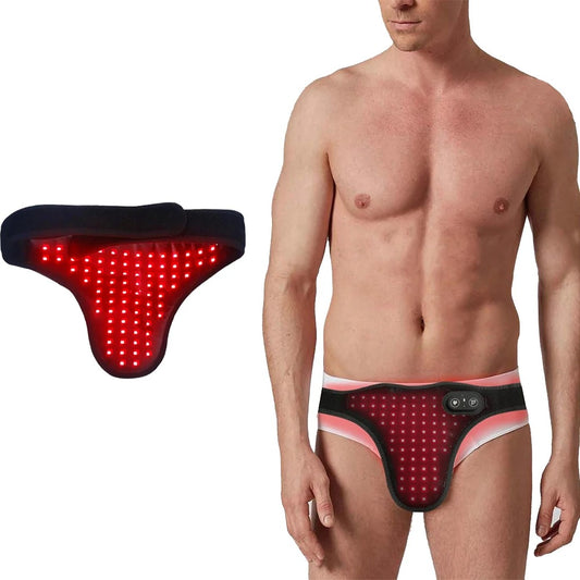 LEDs Red Light Therapy for Men Prostate Therapy Device 660nm&850nm Physical Infrared Therapy Wrap Belt for Knee Hands Feet Relie